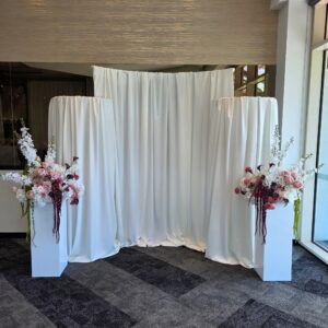 Curved Drape Wall - Ivory