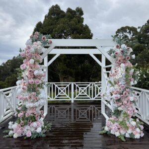 Pastel Pink Floral Arches - 2.5m